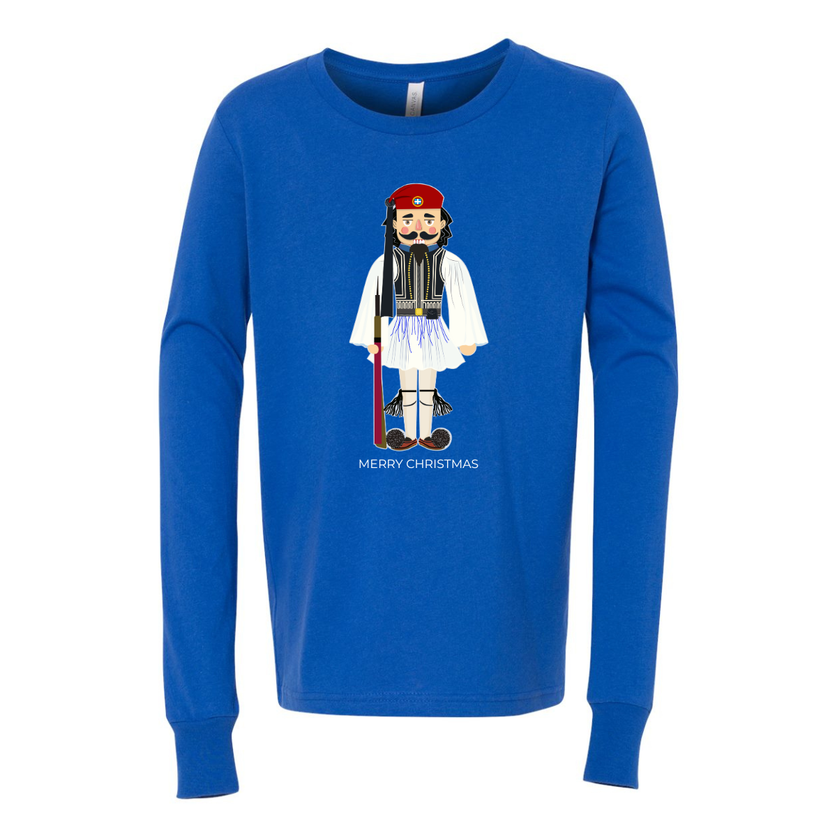 Greek Evzone Nutcracker Long Sleeve T-Shirt (Youth)